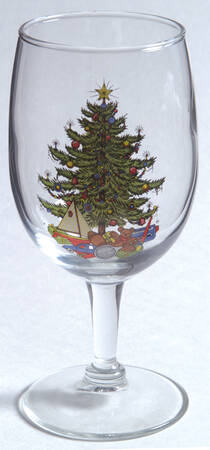 American Christmas Tree (White) 8 Oz Glassware Wine