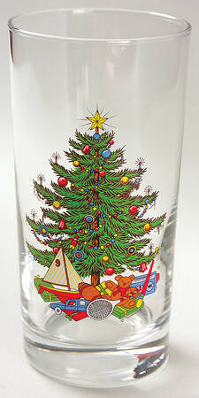 American Christmas Tree (White) 12 Oz Glassware Tumbler