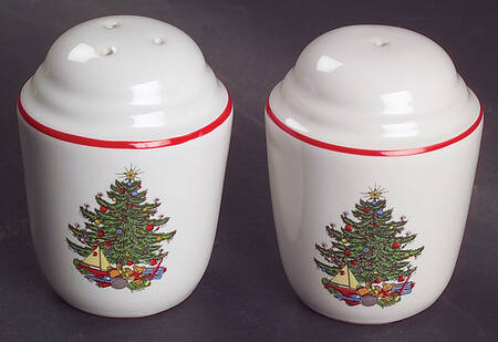American Christmas Tree (White) Salt & Pepper Set