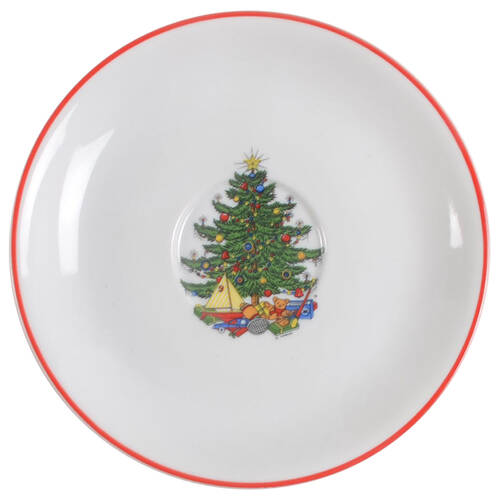 American Christmas Tree (White) Saucer