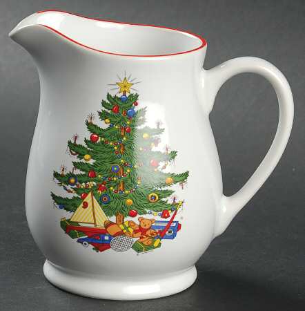 American Christmas Tree (White) Creamer