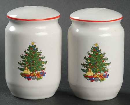 American Christmas Tree (White) Salt & Pepper Set
