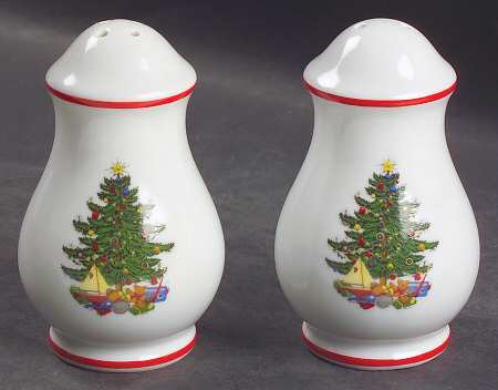 American Christmas Tree (White) Salt & Pepper Set