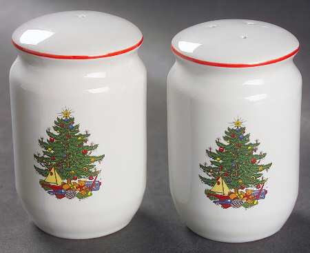 American Christmas Tree (White) Salt & Pepper Set