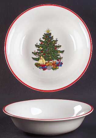 American Christmas Tree (White) Coupe Cereal Bowl