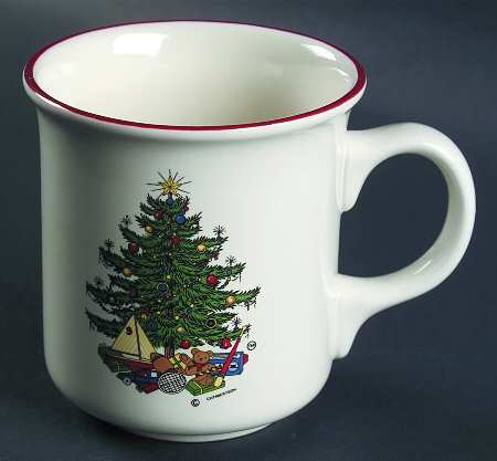 American Christmas Tree (Cream, Coupe) Mug