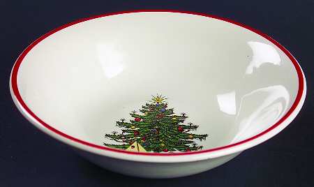 American Christmas Tree (Cream, Coupe) Coupe Cereal Bowl
