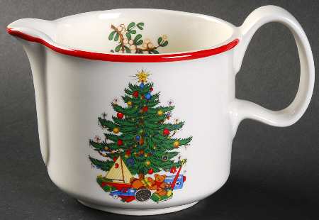 American Christmas Tree (Cream, Coupe) Creamer