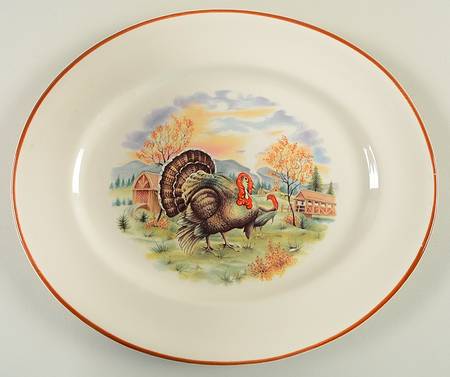 Autumn 11" Oval Serving Platter