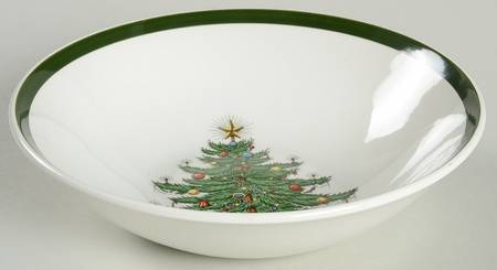 Christmas Tree (Wide Green Band) Coupe Cereal Bowl