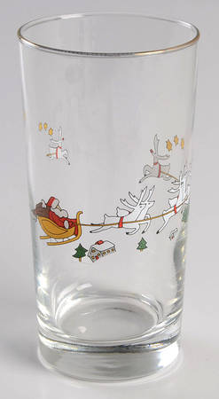 Family Christmas Glassware Tall Tumbler