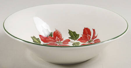 Poinsettia Coupe Cereal Bowl