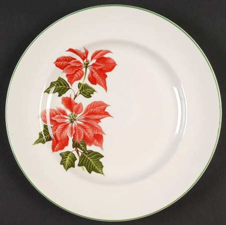 Poinsettia Salad Plate
