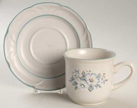 Ashberry Flat Cup & Saucer Set by Country Ware