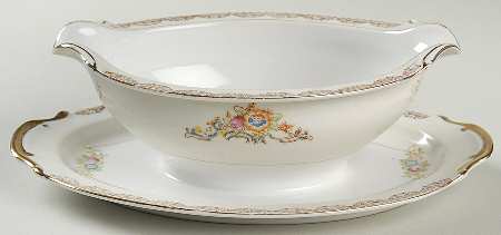 CWJ1 Gravy Boat with Attached Underplate