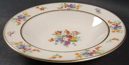 Floral Bouquet Rim Soup Bowl