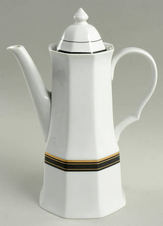 Black Dress Coffee Pot & Lid