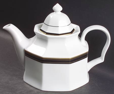 Black Dress Teapot & Lid