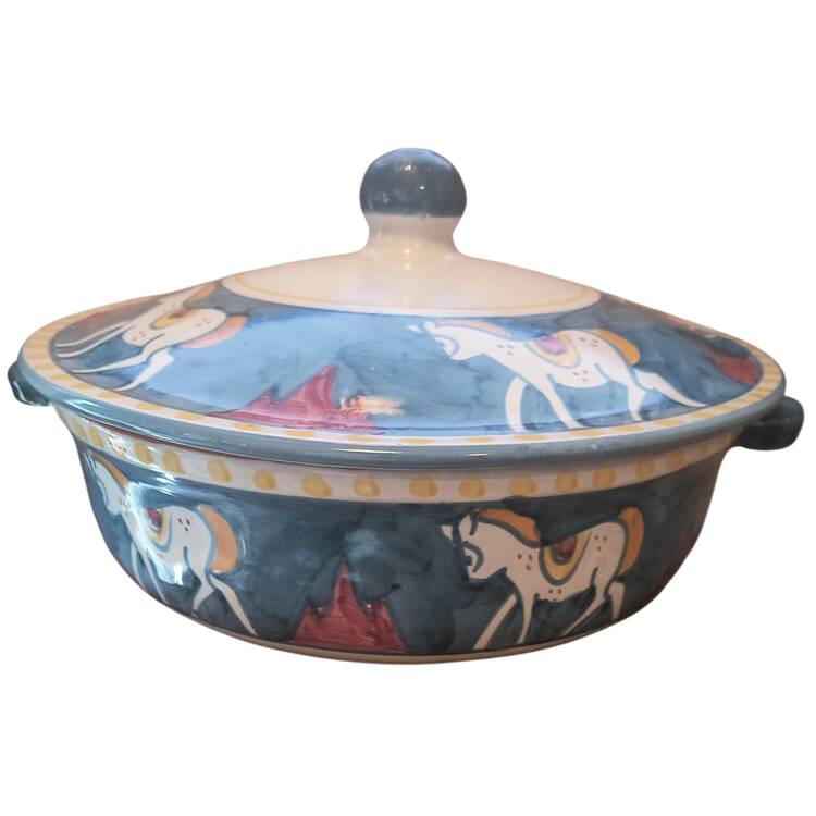 Campagna Horse (Cavallo) Round Covered Vegetable
