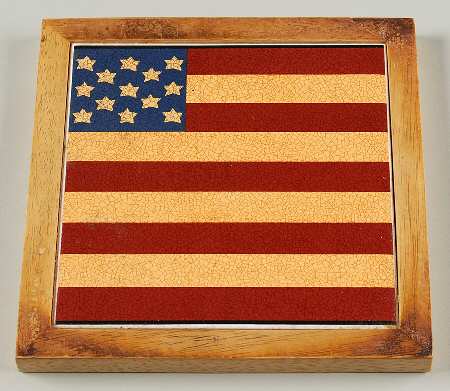 Liberty Square Wood Frame  Trivet