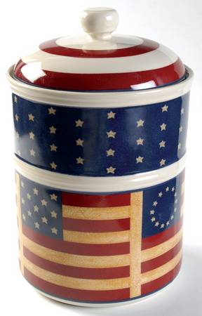 Liberty Cookie Jar & Lid