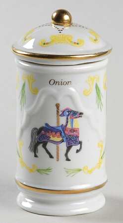 Carousel Onion Spice Jar & Lid