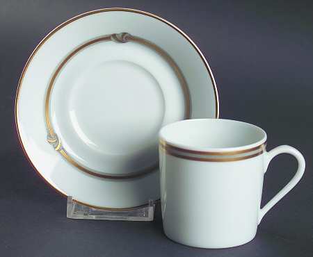 Ruban Or Flat Demitasse Cup & Saucer Set