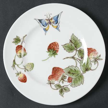 Strawberry (Smooth) Bread & Butter Plate