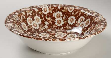Calico Rim Cereal Bowl