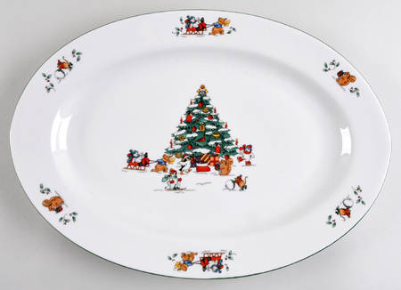Magical Christmas 14" Oval Serving Platter