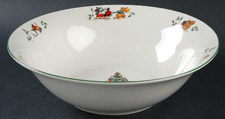 Magical Christmas 9" Round Vegetable Bowl