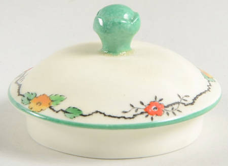 Hollyhock Lid for Sugar Bowl