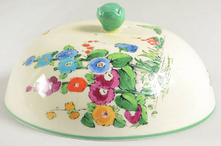 Hollyhock Lid for Round Butter