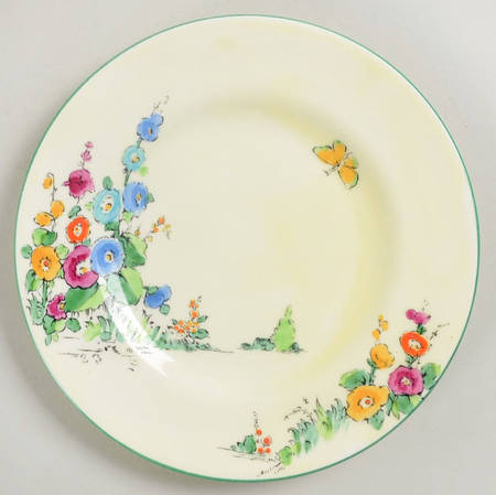 Hollyhock Bread & Butter Plate