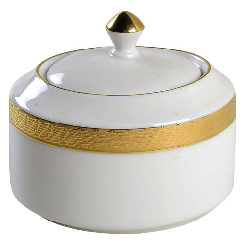 Pure Gold Sugar Bowl & Lid