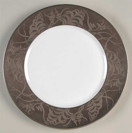 Khazard Platine Large Dinner Plate by Jean Louis Coquet