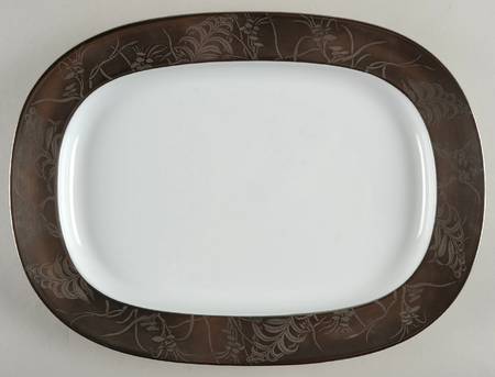 Khazard Platine 15" Oval Serving Platter
