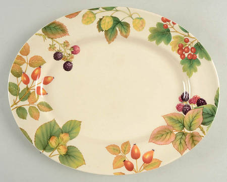 Country Fruits 13" Oval Serving Platter