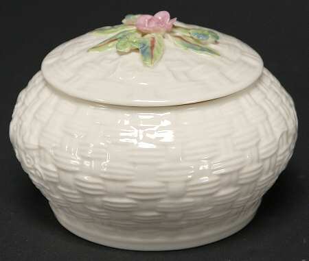 Trinket Boxes Basketweave Trinket Box & Lid