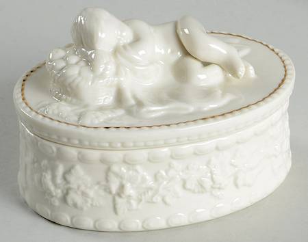 Trinket Boxes Cherub Trinket Box & Lid