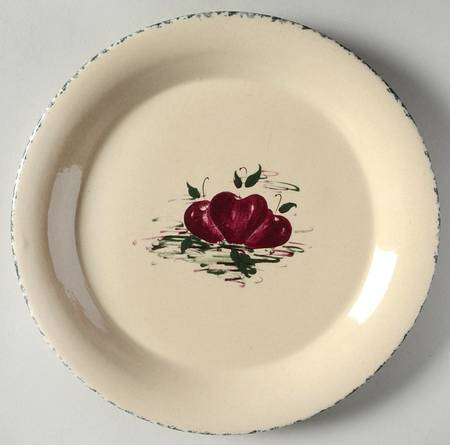 Burgandy Apple Salad Plate