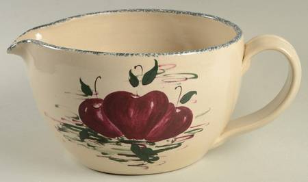 Burgandy Apple Batter Bowl
