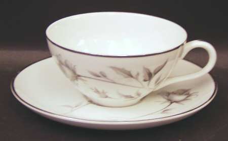 Eternal Rose Flat Cup & Saucer Set