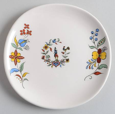 Dairy Maid (Iva Lure, Gold Trim) Bread & Butter Plate
