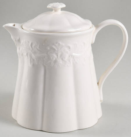 Country Chateau (All White) Teapot & Lid by Charter Club