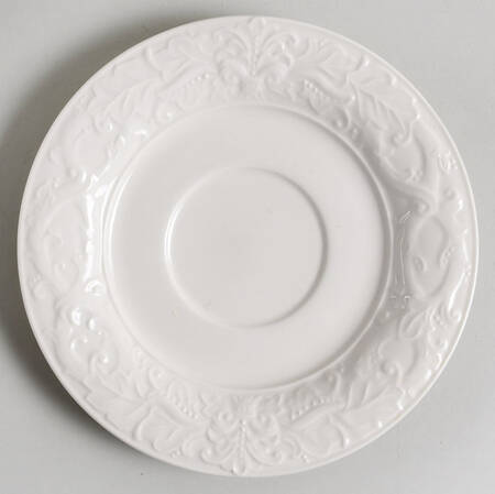 Country Chateau (All White) Saucer for Breakfast Cup