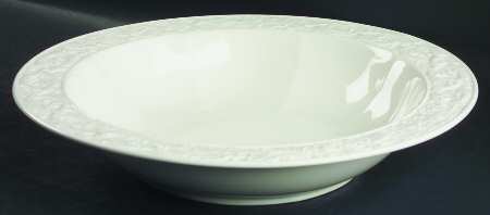 Country Chateau (All White) 13" Large Salad Serving Bowl