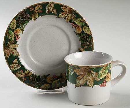 Arbor Flat Cup & Saucer Set