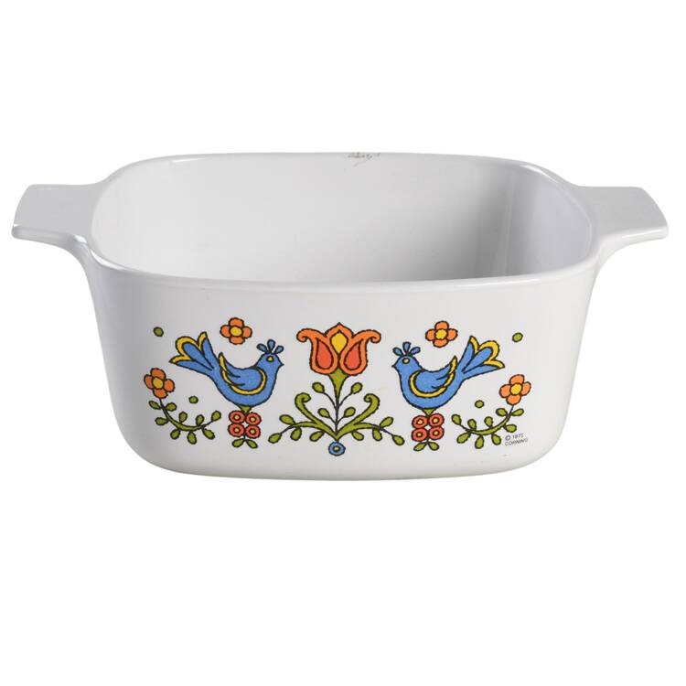 Country Festival 1.5 Quart Square Casserole No Lid