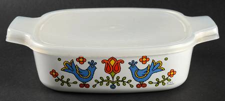 Country Festival 1 Quart Square Casserole with Lid